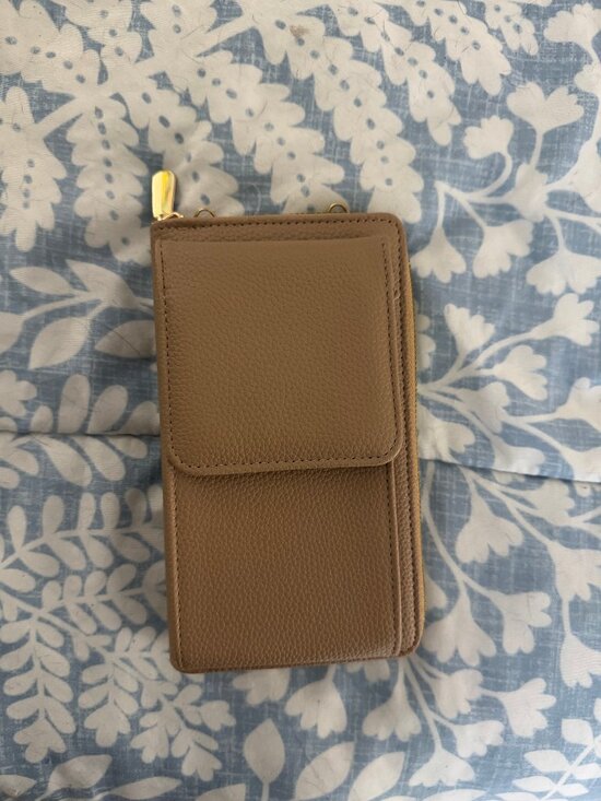 Handbags - Tan Phone Crossbody Wallet Bag